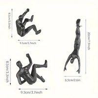 Retro Climbing Man Series Statue Wall Decoration Unique Touch Creative Climbing Statue Pendant Party Decoration Good Vibrations