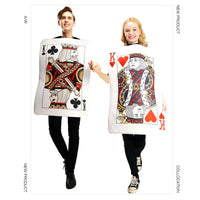 Men and Women Poker Couple Costumes Queen of Hearts King of Clubs King of Hearts Carnival Funny Party Clothes Same Style Good Vibrations