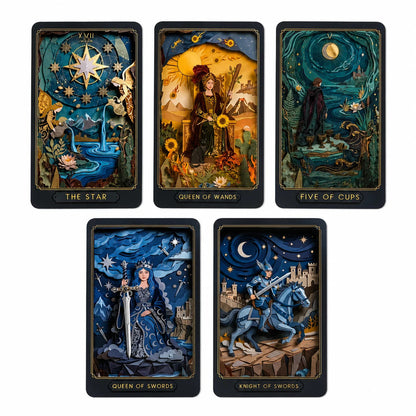 The Gilded Age Tarot | 78 Paper-Cut Art Cards | Includes a Guide, Suitable for Beginners and Experienced Readers Good Vibrations