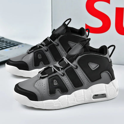 2024 New Fashion Men Sneakers on-slip Wear-resistant Men Casual Sneakers Air Cushion Breathable Soft Bottom Man Basketball Shoes Good Vibrations