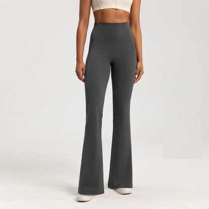 High-end Yoga Leggings Slim Yoga Pants High Waist Wide Leg Pants Bottoms Breathable Gym Casual Sports Bell Leggings Female Good Vibrations