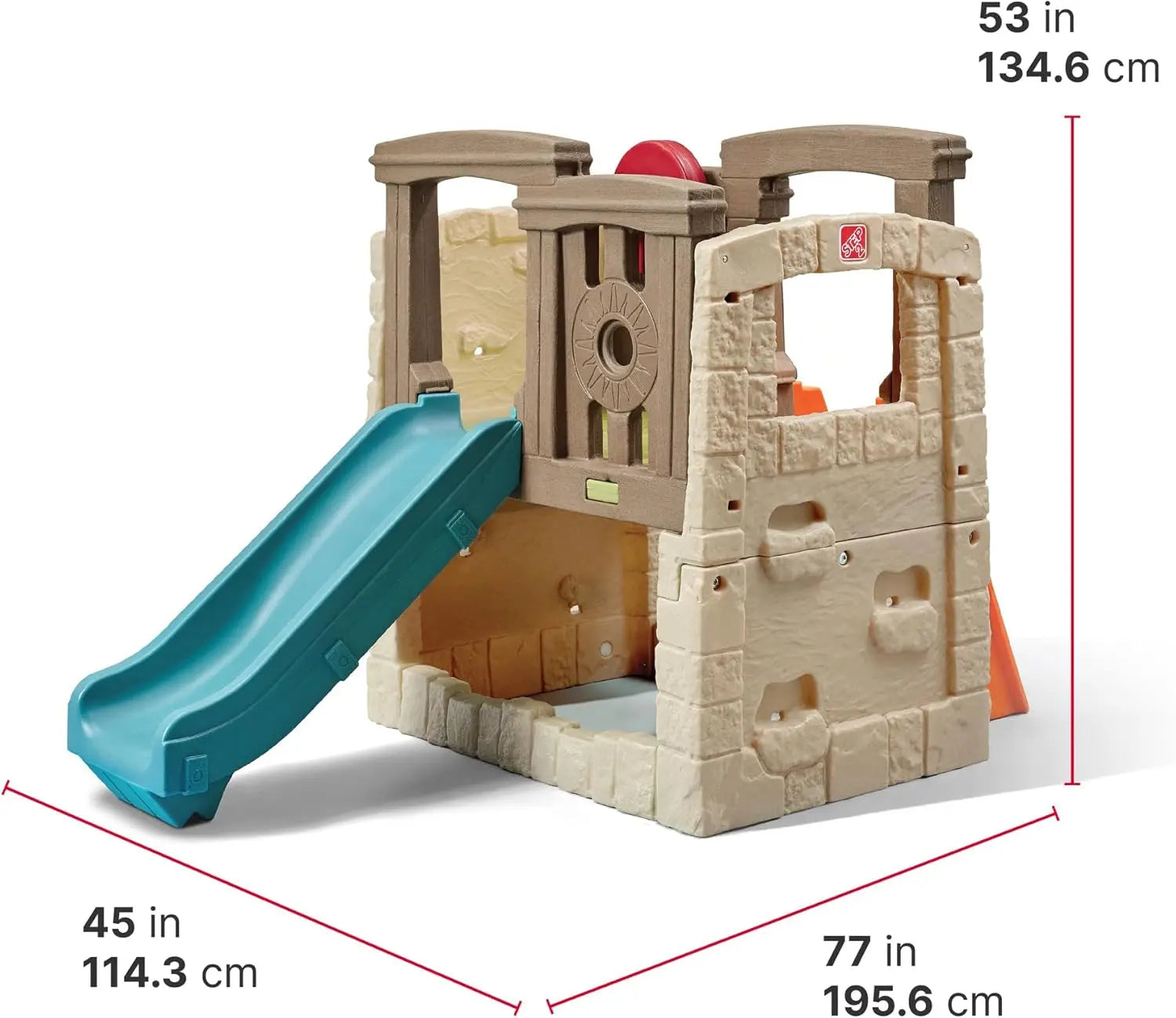 Woodland Climber II Kids Playset, Ages 2 –6 Years Old, Toddler Slide and Climbing Wall, Outdoor Playground for Backyard, Sturdy Good Vibrations