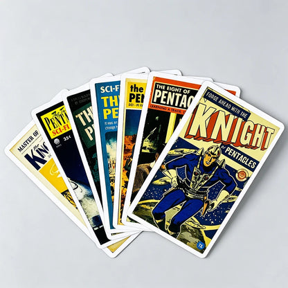 Todd Alcott's Sci-Fi Tarot Cards A 78 Science-Fiction-themed Tarot Deck English Versions Divination Deck Board Playing Game Good Vibrations
