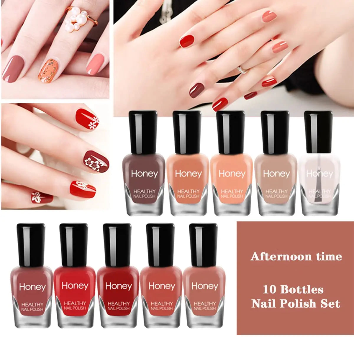 10 PCS Air Dry Nail Polish Peelable Water Based Non Toxic Odorless Quick Dry Toenail Finger Gel No Lamp Baking Nail Art Manicure Good Vibrations