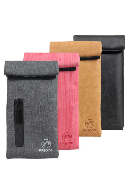 FIREDOG Smoking Smell Proof Pouch with Carbon Lined PU Leather.