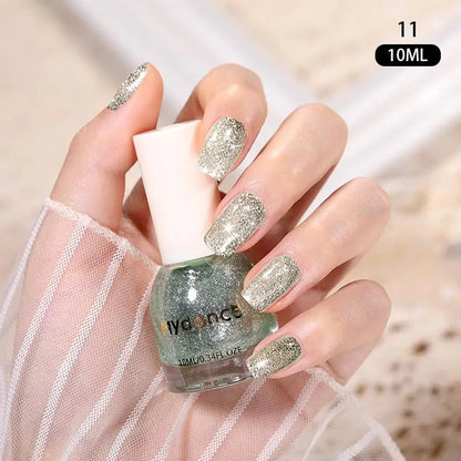 NICOLE DIARY Stamping Nail Polish Black White Gold Silver Nail Art Printing Varnish DIY Design for Stamping Plate Nails Painting Good Vibrations