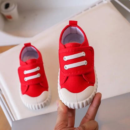 Kid Sneakers 2025 Autumn New Kid Canvas Shoe Classic Girl Shoe Boy Girl Casual Shoes Kindergarten Board Shoe Allmatch Kid Shoes Good Vibrations