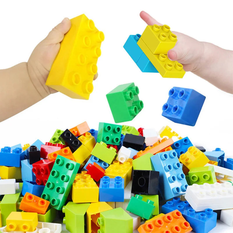 NEW Big Building Blocks For Toddlers Baby Large Classic Building Bricks Set Toys Kids Christmas Gift Compatible With Major Brand Good Vibrations