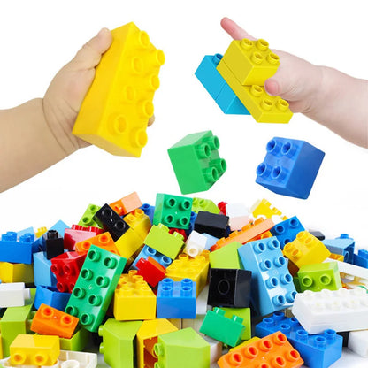 NEW Big Building Blocks For Toddlers Baby Large Classic Building Bricks Set Toys Kids Christmas Gift Compatible With Major Brand Good Vibrations