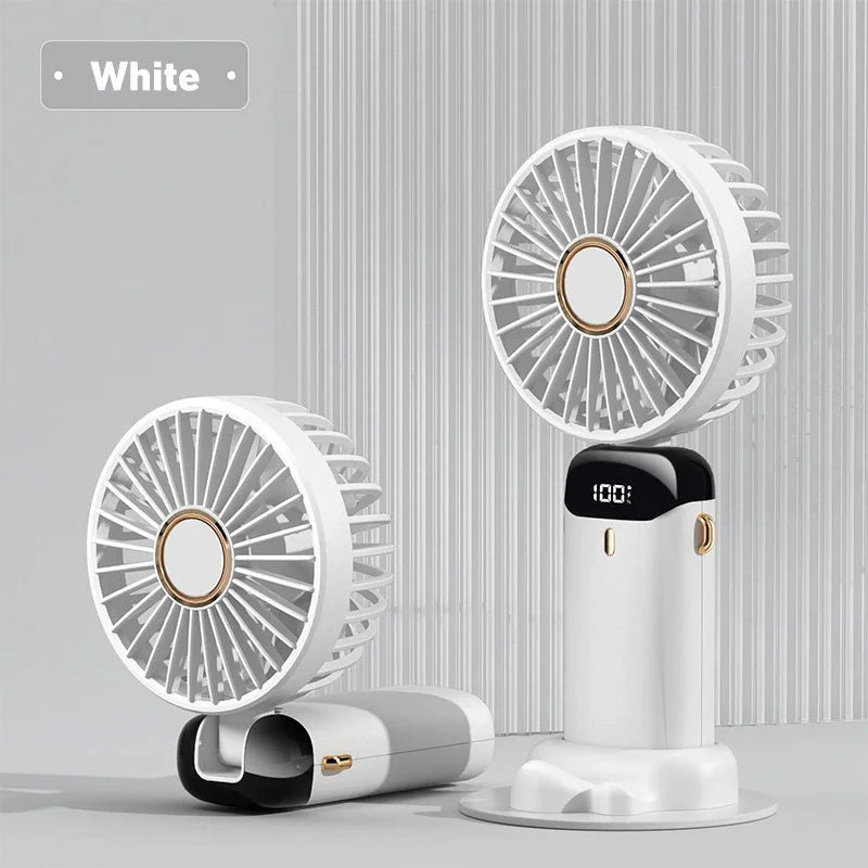 New Electric Fan Portable Air Conditioner Mini Cooler Rechargeable Neck Fans for Home Free Shipping Hand Usb Conditioning Blades Good Vibrations