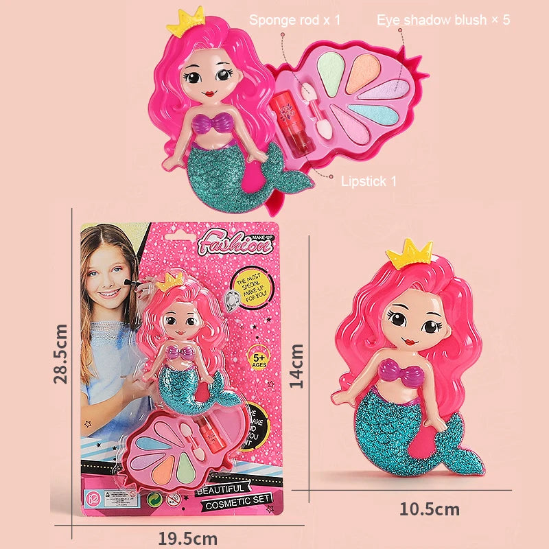 Girls Make Up Set Toys Beauty Makeup Tools Children Pretend Play Toys Safe Non Toxic Dressing Cosmetic Nail Polish Toys Gifts Good Vibrations