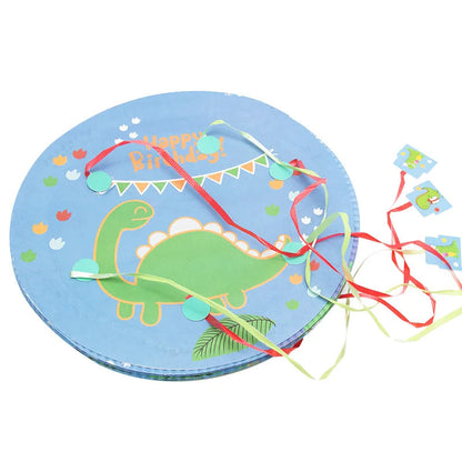 1pcs Dinosaur Party Theme Pinatas Boy Girl Kids Favor Piñata Birthday Party Decoration Baby Shower Toys DIY Paperboard Pinata Good Vibrations