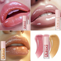 Silky Lip Gloss-Waterproof, Long-Lasting Moisturizing Liquid Lipstick with Mirror Finish, Non-Sticky, Full Shine, Fade-Resistant Good Vibrations