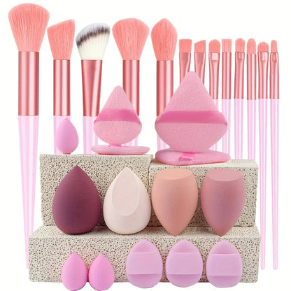 Makeup Brushes 8-29Pcs Makeup Kit Professional Women Cosmetic Soft Powder Brush Eyeshadow Foundation Full Set Travel Beauty Tool Good Vibrations