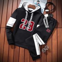 Sweatshirts for Men Casual Men's Set Hoodie Sports Pants and Sportswear Sport Daily Comfortable Fashion Tracksuit Hot Sales 2024 Good Vibrations