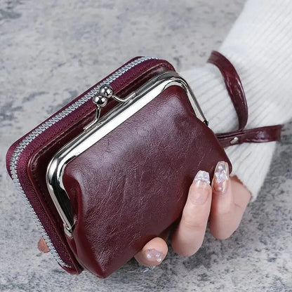 Fashion Purse Women's Buckle Small Purse Zipper Clip Bag Clutch Bag Wallets Card Holderss Wholesale Good Vibrations