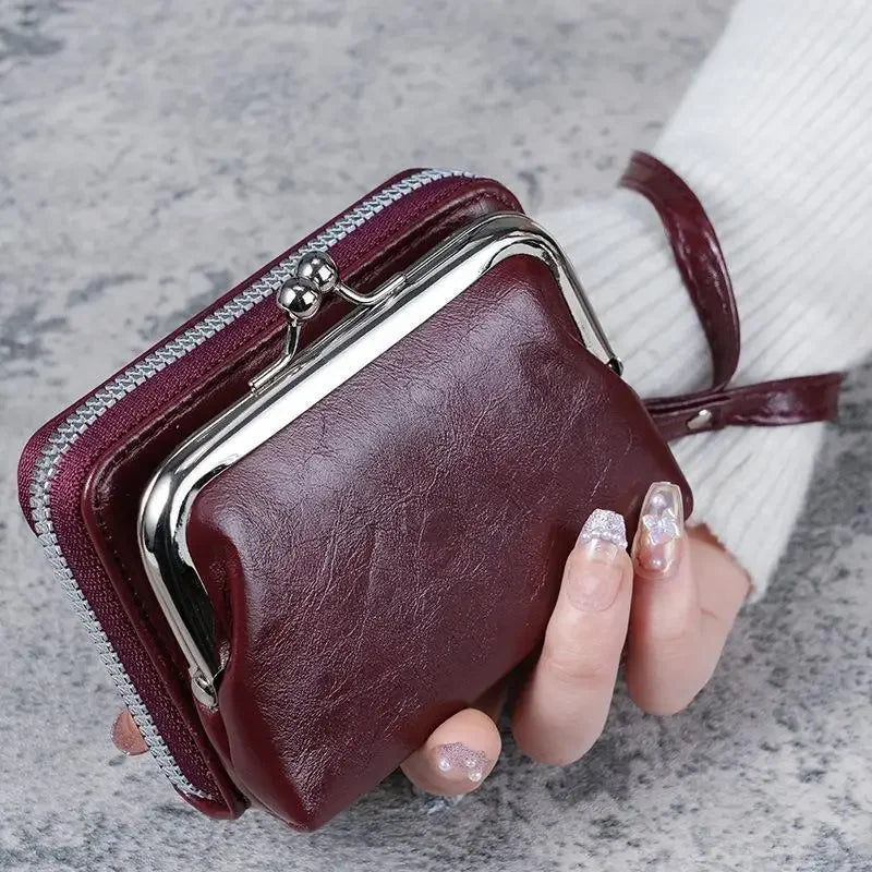 Fashion Purse Women's Buckle Small Purse Zipper Clip Bag Clutch Bag Wallets Card Holderss Wholesale Good Vibrations
