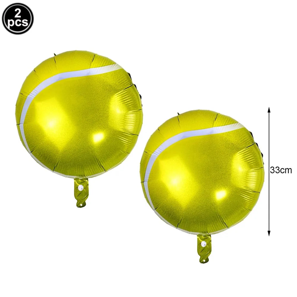 Tennis Party Supplies Paper Plate Napkin Cup Tableware for Boys Baby Shower Tennis Ball Sports Themed Party Birthday Decoration Good Vibrations