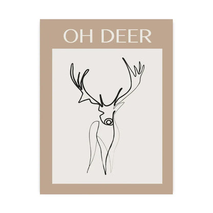 Christmas Tree Santa Claus Snowman Reindeer Posters Prints Canvas Printing Wall Art Pictures for Holiday Living Room Home Decor Good Vibrations