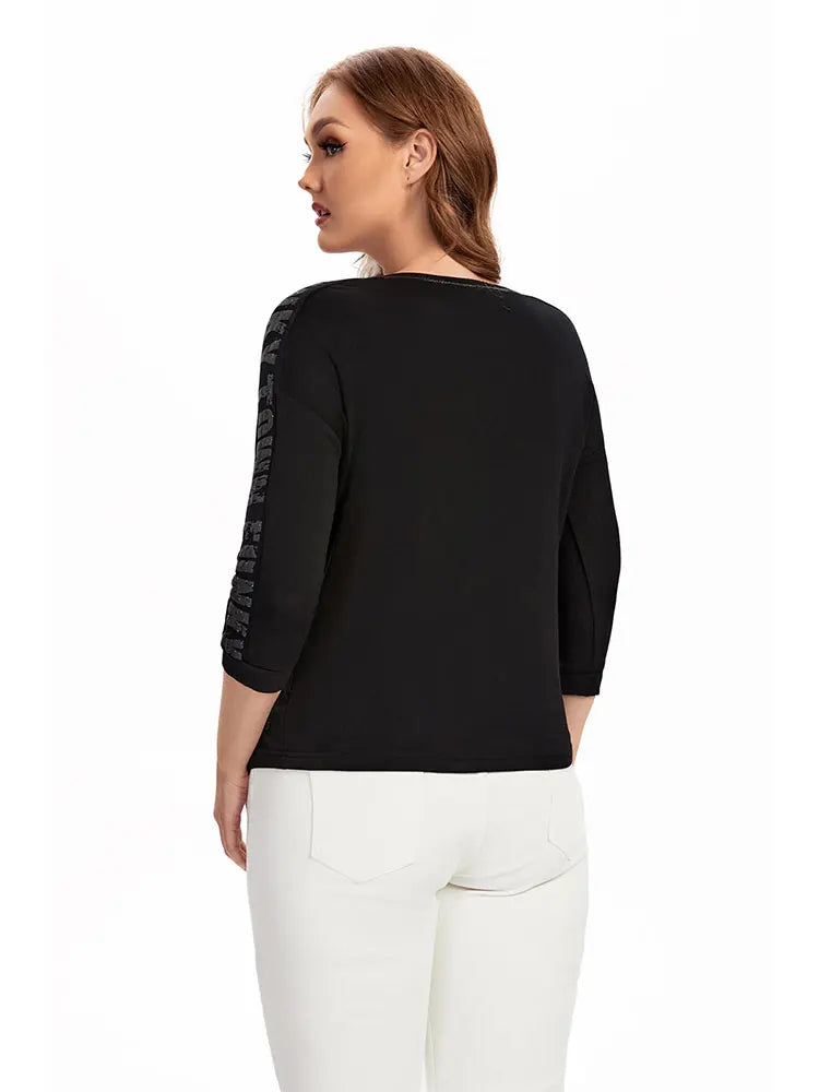 Womens plus size woven round neck shirt belongs to the category of womens clothing Good Vibrations