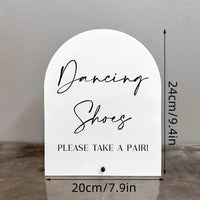 【Flat】Classic dance shoes acrylic sign, wedding, desktop, multi-purpose, 2D flat Good Vibrations