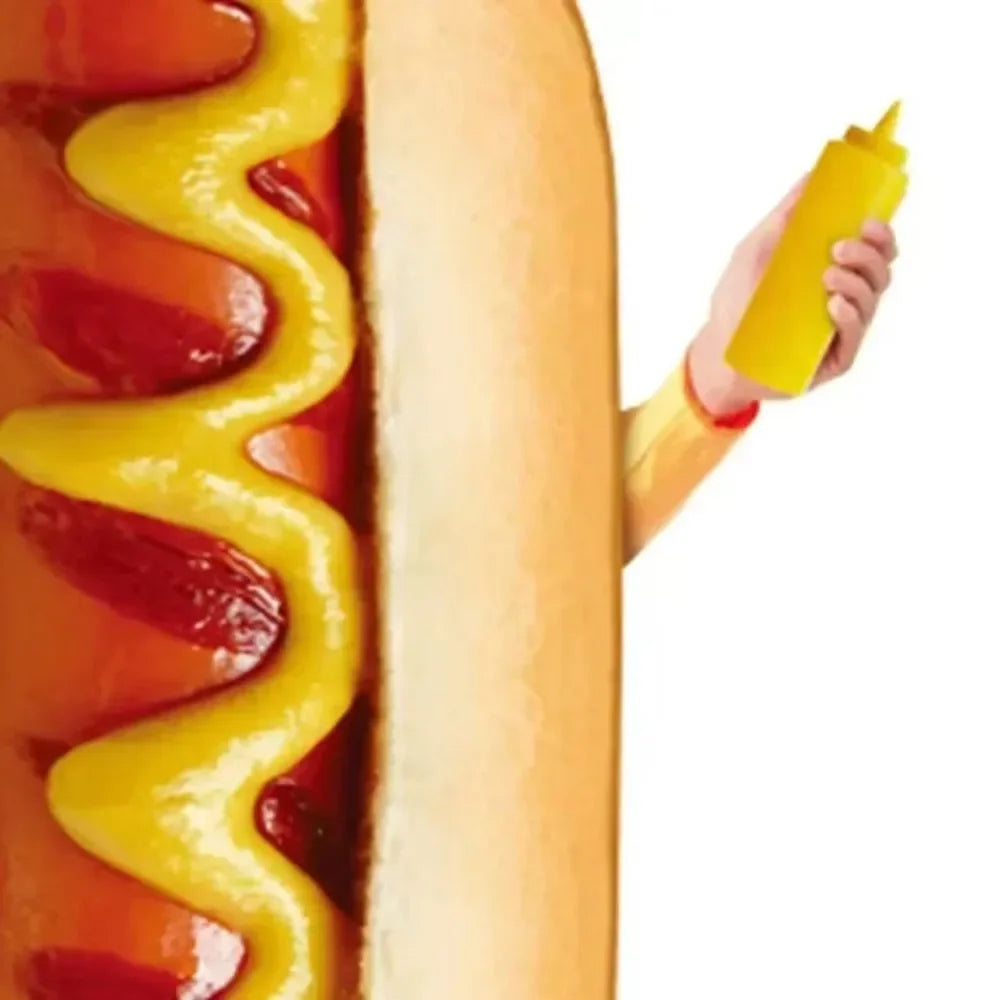 Halloween Cos Costumes Costumes for Adult Kids Funny Food Sausage Adult Child Unisex One-Piece Costume Carnival Jumpsuit Good Vibrations