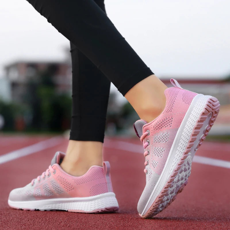 2024 Women Sport Shoes Fashion Platform Sneakers Ladies Spring Winter Flats Running Shoes for Woman Good Vibrations