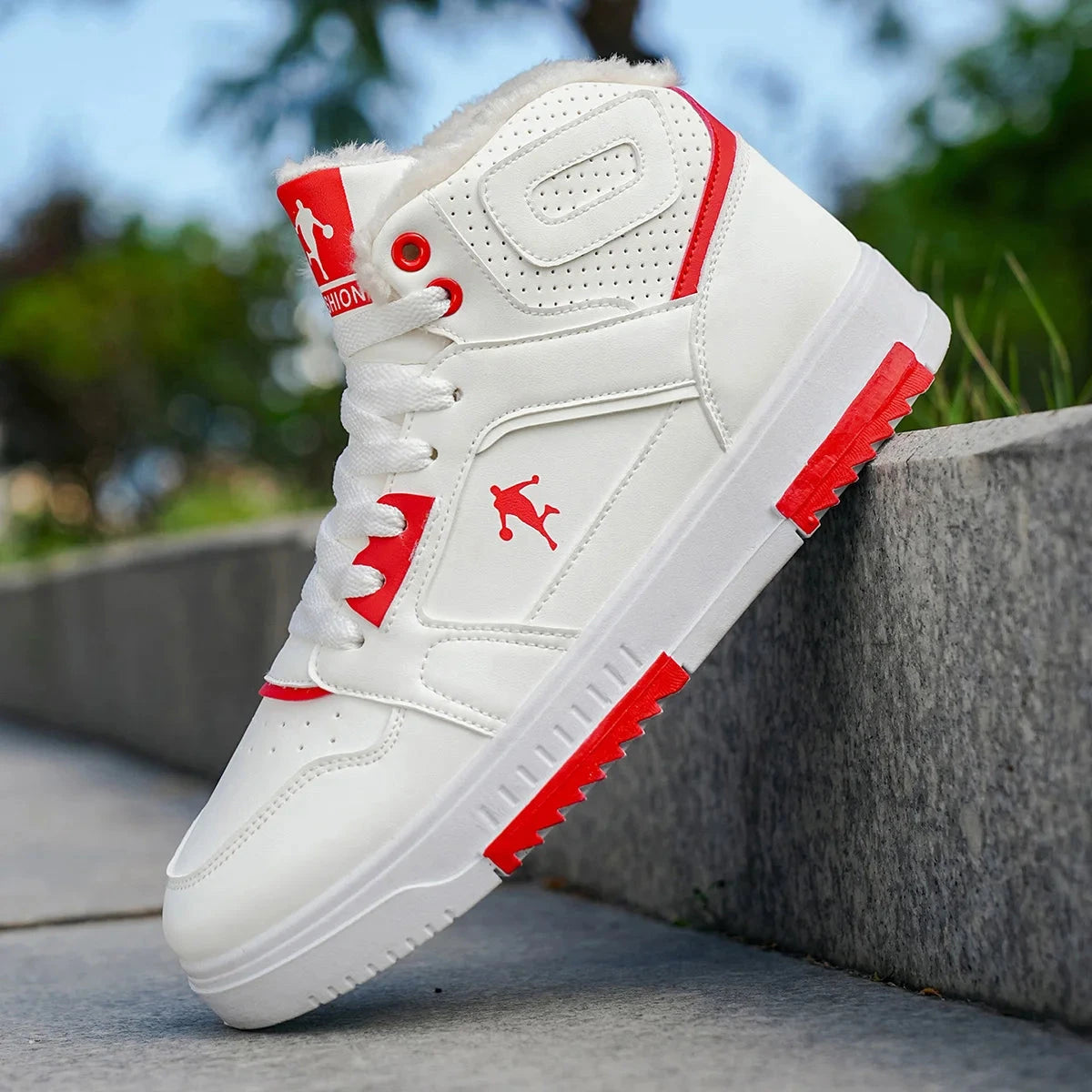 Men's casual sports outdoor hiking trendy fashion street comfortable Youth basketball sneakers Winter Good Vibrations