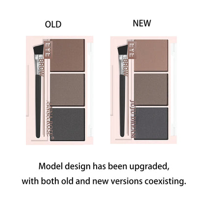 Three-color eyebrow powder shadow three-dimensional eyebrow shape waterproof and sweat-proof natural long-lasting eyebrow powder Good Vibrations