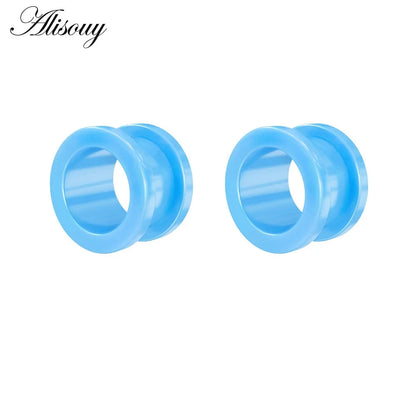 2Pcs/lot Fake Cheater Acrylic Ear Plugs And Tunnels Ear Expander Stretchers Kit Ear Tragus Piercing Set Body Jewelry 9 Sizes Good Vibrations Adult Super Store