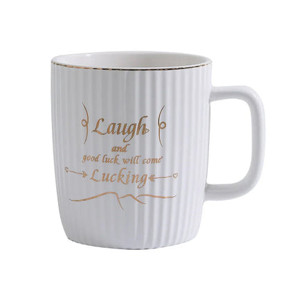 Lucky Coffee Mug Towel Flower Gift Set for Wedding Birthday Anniversary Ceramic Water Cup Mother Girl Friend Gift Bag Good Vibrations