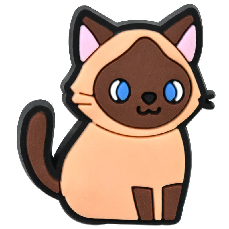 Shoe Charms for Crocs Accessories Cute cat Shoes Charm for Croc Decorations Pins Men Accessory Jeans Woman Clogs Clips Badges ﻿ Good Vibrations