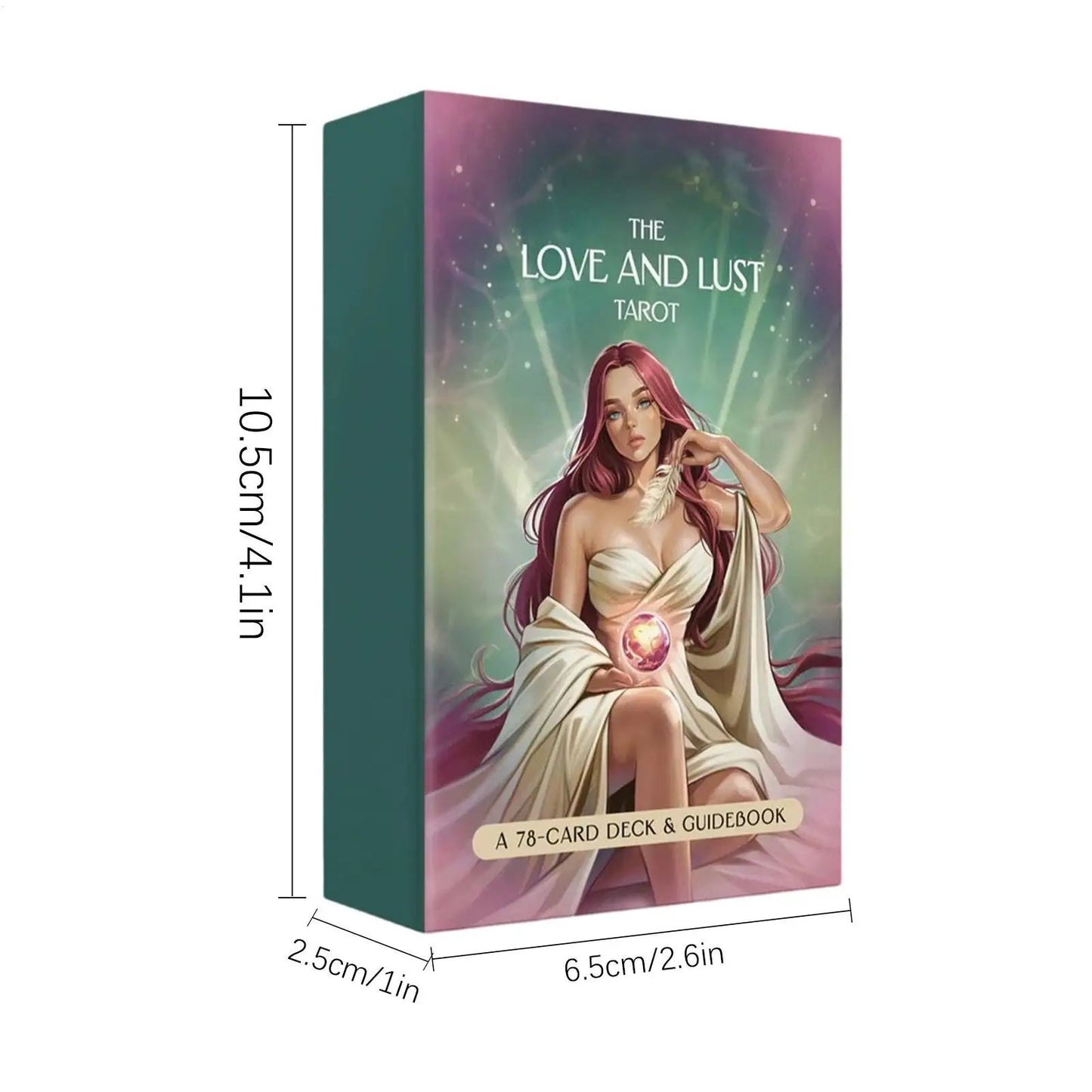 Tarot Cards Deck 78 Pieces Oracle Fortune Telling Game Tarot Decks for Expert Friends Home Party Gathering Learning Training Good Vibrations