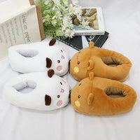 2025 New Panda Bubu And Yier Slippers Cartoon Panda Indoor Couple'S Warm Cotton Slippers Autumn And Winter Gift Birthday Gift Good Vibrations