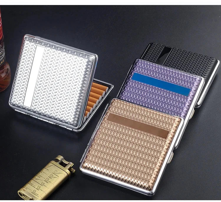 Fashion Cigarette Case 20pcs Metal Cigarette Holder Coarse Pack Anti-pressure Moisture-proof Portable Cigarette Case Good Vibrations Adult Super Store