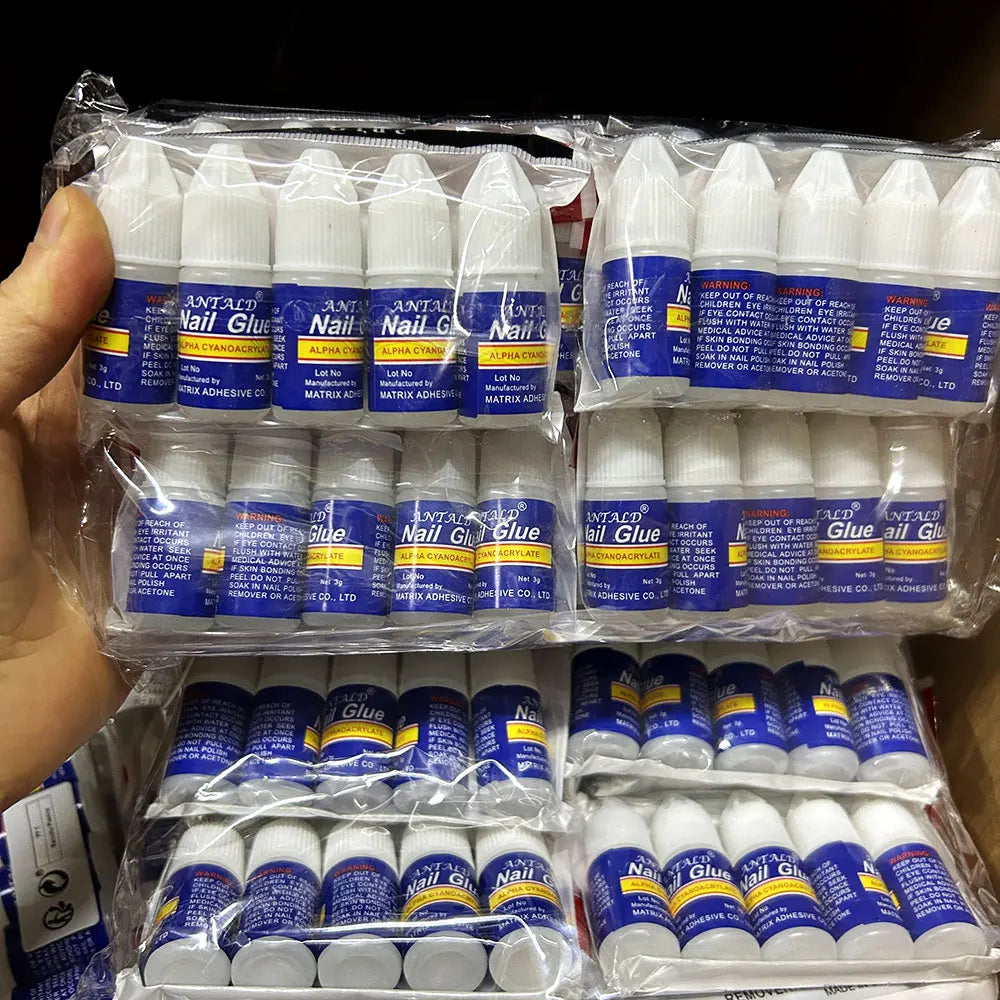 1/5/10pcs Super Strong Nail Bond Glue Acrylic Tips & Rhinestone Professional Nail Glue 2g/3g/7g/10g Fast Dry Long Lasting Glue Good Vibrations