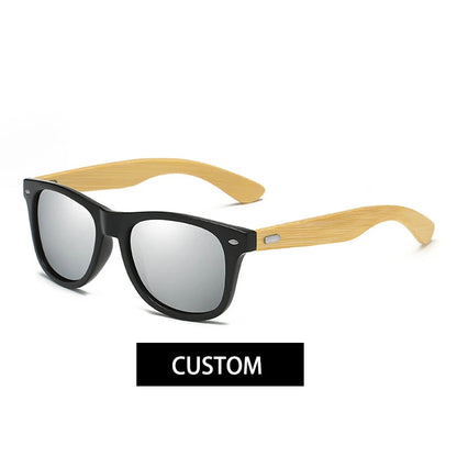 Groomsmen Gifts Personalized Wood Sunglasses Custom Engraved Wooden Men’s Sunglasses Best Man Gift Groomsmen Proposal Fashion Good Vibrations