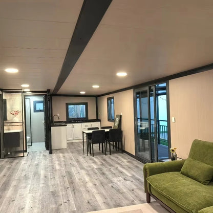 Expandable Container House 20 40ft Casa Prefabricada Vivienda Luxury Prefabricated Modular House 2-4 Bedrooms Prefab Tiny Homes Good Vibrations