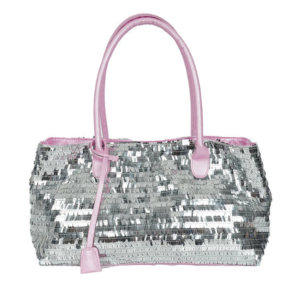 Sequined Underarm Shoulder Evening Tote Bags For Women Shiny Big Capacity Shopper Totes Nightclub Party Luxury Designer Handbags Good Vibrations