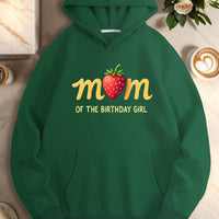 mom with strawberry o  women's casual hoodies Good Vibrations