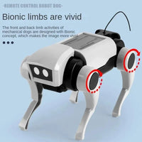 Rc Robot Children's Remote Control Mechanical Dog Toy Science Teaching Diy Assembling Model Electric Set Toys for Boys Kids Gift Good Vibrations