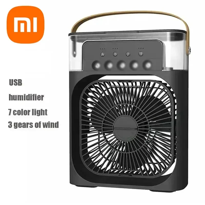 Xiaomi 3-in-1 Portable Fan Air Conditioners Fan With LED Night Light Household Small Air Cooler For Office Home Adjustable Fan Good Vibrations