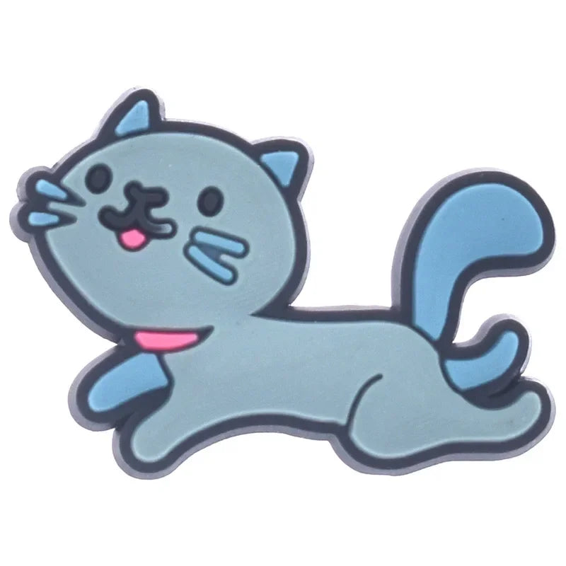 Shoe Charms for Crocs Accessories
 Pet Cat Shoes Charm for Croc Decorations Pins Men Accessory Jeans Woman Clogs Clips Badges Good Vibrations