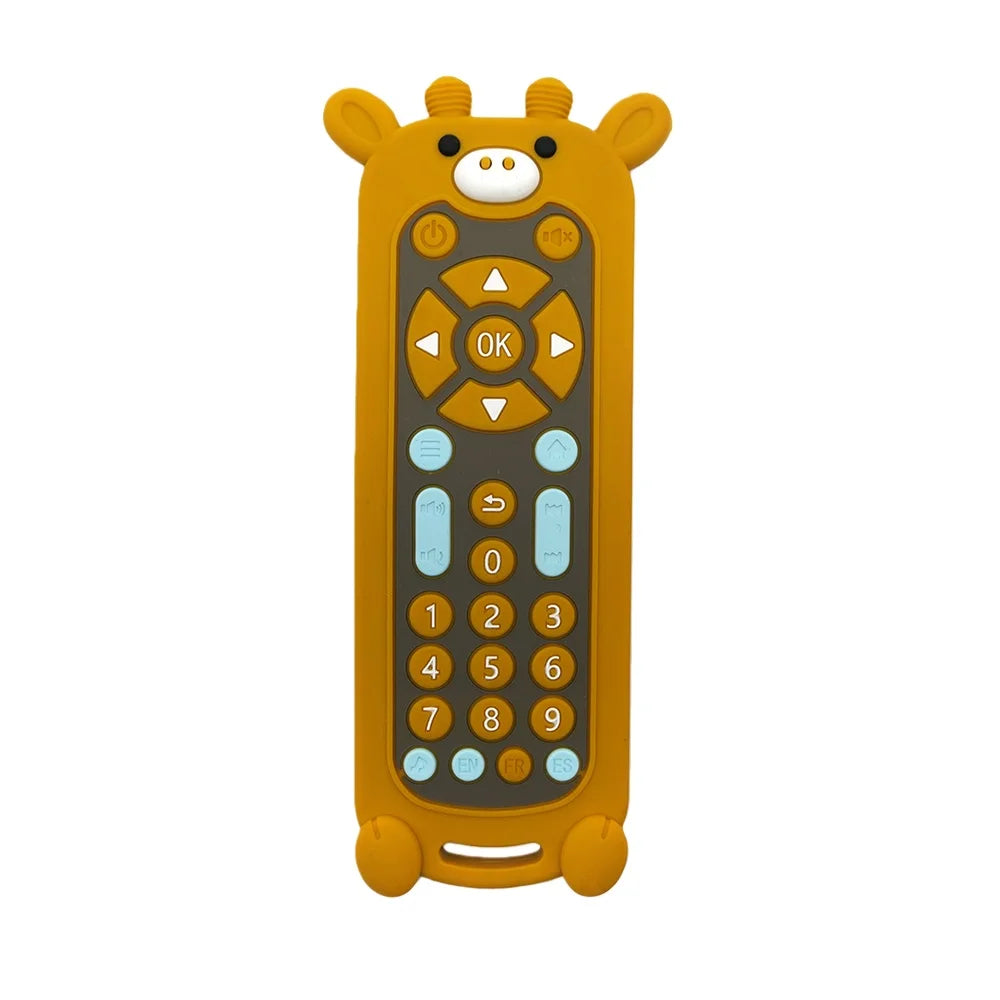 Baby Teether Toy: Realistic Cartoon Remote Control for Soothing Gum Discomfort Remote Control Toy Good Vibrations