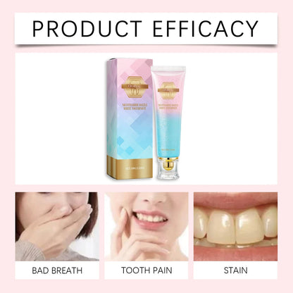 Nicotinamide Teeth Brightening Toothpaste Fresh Breath Deeply Cleaning Hygiene Removing Plaque Stains Oral Care Toothpastes 100g Good Vibrations