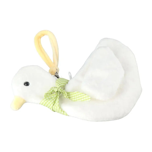 Cute Animal Plush Duck Coin Purse Zipper Large Capacity Animal Handbag Ins Style Cartoon Cartoon Wrist Bag Shopping Good Vibrations