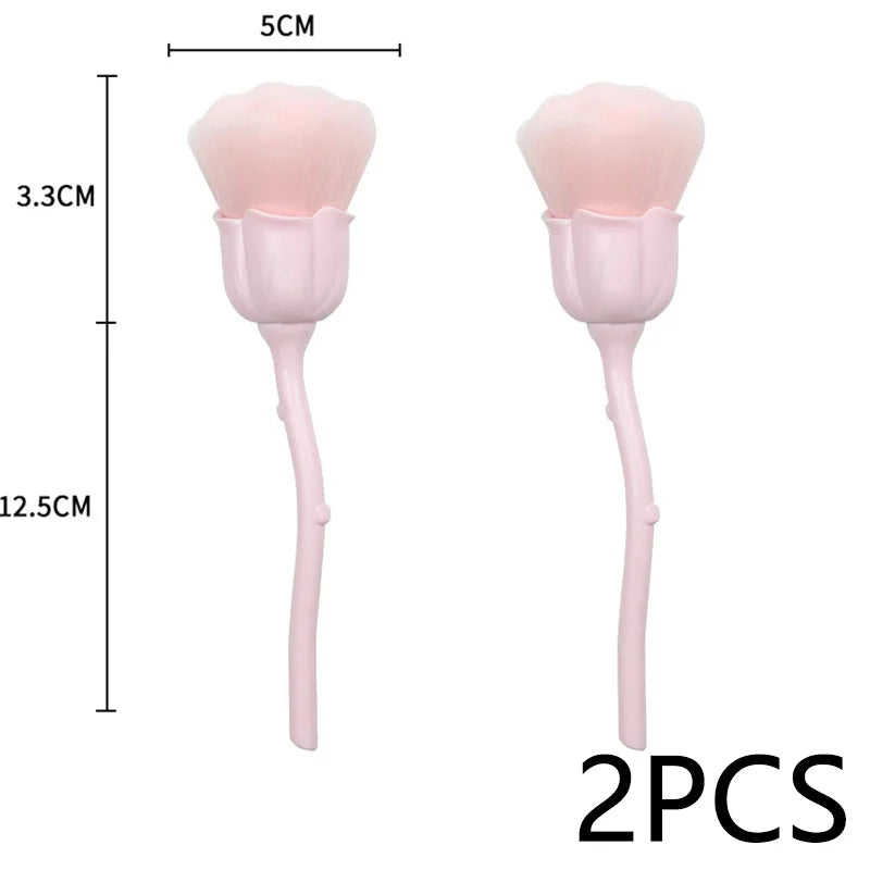 Rose-shaped Soft Brush For Manicure Nail Art Dust Brush Nail Dust Brush Gel Polish Dust Cleaning Nail Brushes Tool Nail Supplies Good Vibrations
