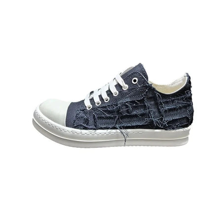 New Designer Men's Women Breathable High Top Casual Shoes Men's Women Flat Sports Shoes Low Top Lace Up Canvas Shoes Large Size Good Vibrations