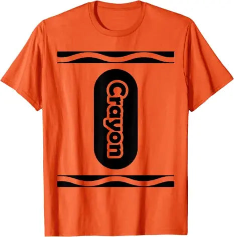 Pick Any Color Crayon Box Halloween Costume Couple & Group T-Shirt Gifts Letters Printed Graphic Tee Tops Basic Cotton Outfits Good Vibrations