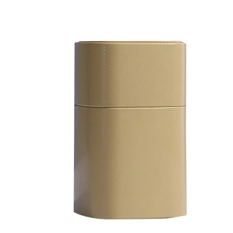 Elegant Tea Stash Jar Durable Metal Container for Herbs Storage Oil Painting Coffee Storage Container Metal Tea Box Can GOOD Vibrations Adult Super Store